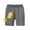 Grey01, variant on LYMAYTER Kids Baby Boys Cotton Shorts Summer Five Points Elastic Waist Pants for Toddler Cartoon Printing Sweat Shorts 1-9 Years