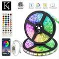thumbnail image 1 of LED Strip Lights,32.8ft RGB Colored Rope Light Strip Kit with Remote and Control Box for Room, Ceiling, Bedroom, 1 of 7