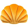 thumbnail image 1 of Almohada decorativa de conchas marinas, 1 pieza de almohada de felpa con temática oceánica, funda de almohada decorativa de conchas marinas, decoración para el hogar y la oficina (amarillo), 1 of 3