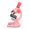 thumbnail image 3 of Microscopio de juguete, herramienta de laboratorio biológico educativo, microscopio de juguete para niños, color rosa, 3 of 15