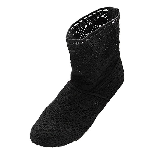 Bottines Tendance pour Femmes Design Lacets Talon Bas - sur Chaussures Courtes pour Automne Saison