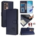 thumbnail image 2 of HTC U24 PRO Case ,Cat PU Leather Crossbody Lanyard Strap RFID Magnetic Wallet Compatible with HTC U24 PRO Cover, 2 of 5
