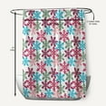 thumbnail image 5 of Simply Daisy 70" W x 73" L Snow Fall Polyester Shower Curtain, Holiday Pink [1 Ct], 5 of 5