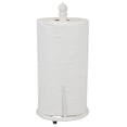 thumbnail image 3 of Lattice Collection Cast Iron Paper Towel Holder, White, 3 of 5