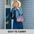 thumbnail image 6 of Pioneer Flower Drawstring Lunch Bag Women - Drawstring Lunch Bag Insulated for Work Office - Stain-Resistant Large Lunchbags for Women with Multi-Pockets, 6 of 6