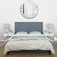 thumbnail image 3 of Designart "Beach Simplicity Landscape III" Nautical & Beach Bedding Covert Set - Coastal Beach Grey Coastal Bed Set With 1 Sham, 3 of 6