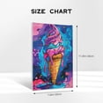 thumbnail image 4 of 8x12 inch Ice Cream Shop Decorative Painting Colorful Sweet Cone,Ice Cream Shop Canvas Decor Accessory,Funny Sweet Cone Prints Paintings,Gift For Sweet Cone Lover,Kitchen,Cafe,Ice Cream Shop, 4 of 6
