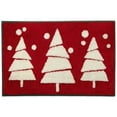 thumbnail image 2 of HANDIED Polyester carpet Christmas Rugs Outside Indoor Doormat Christmas Lmitation Red Entrance Carpet Christmas Tree Carpet Bathroom Non Mat Entrance Door Mat Living Room Floor Mat, 2 of 6