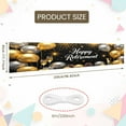 thumbnail image 2 of Golden Silver Design Retirement Banner Sparkling Stars Happy Retirement Display Champagne Glass Elements Elegant Farewell Backdrop for Retirement Party Farewell Celebration Office Retirement, 2 of 9