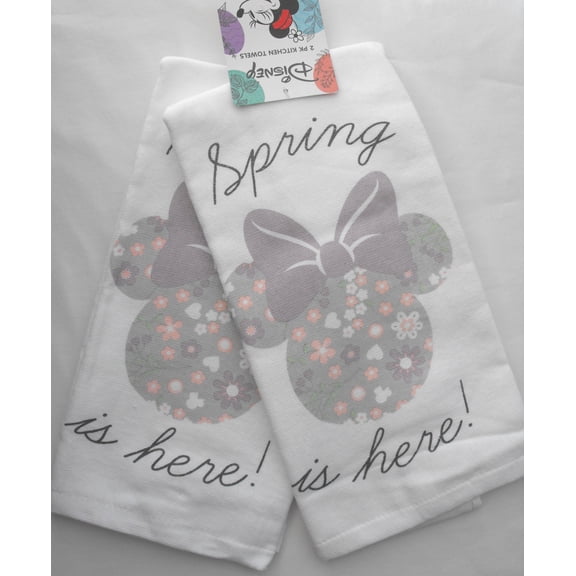 SPRING IS HERE - MINNIE - 2 PACK KITCHEN TOWELS