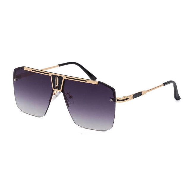 Gafas de sol con montura grande, gafas de sol para hombre, gafas de sol con montura cuadrada, gafas de sol a la moda para hombre