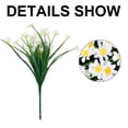 thumbnail image 3 of Dinheiro 8 Bündel künstliche Blumen im Freien UV-best?ndige gef?lschte Blumen Kein Verblassen Faux Kunststoff Pflanzen Garten Veranda Fenster Box Dekoration gef?lschte Blumen im Freien, 3 of 6