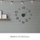 thumbnail image 3 of 1 juego de reloj de pared acrílico sin marco DIY, reloj de pared 3D con números grandes, decoración para el hogar, la sala de estar y la oficina, sin batería, 3 of 7