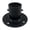 Matte Black, variant on Poolzilla 1 Pack Deck Anchor Flange In White, Diameter of 1 7/8", Made Of High Grade Cast Aluminum