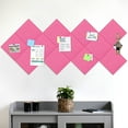 thumbnail image 5 of 12 Packs Felt Board Large Cork Bulletin Board, 48"x36" Cork Board Wall Tiles 1/2" Thick Corkboards for Walls Safe Adhesive Acoustic Panels Soundproof Pin Board with 120 Pushpins, Pink, 5 of 10