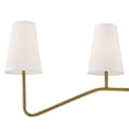 thumbnail image 6 of Trade Winds Madison Linear Chandelier in Natural Brass, 6 of 6