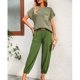 thumbnail image 5 of Conjuntos de salón con suéter y pantalones, conjuntos de dos piezas para mujer, conjuntos para mujer, conjunto de pantalones cónicos y top para mujer, de primera línea, 5 of 8