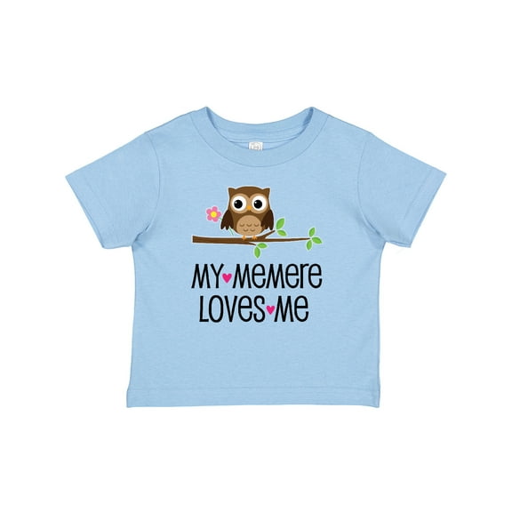Inktastic My Memere Loves Me Grandchild Owl for Girl Girls Baby T-Shirt