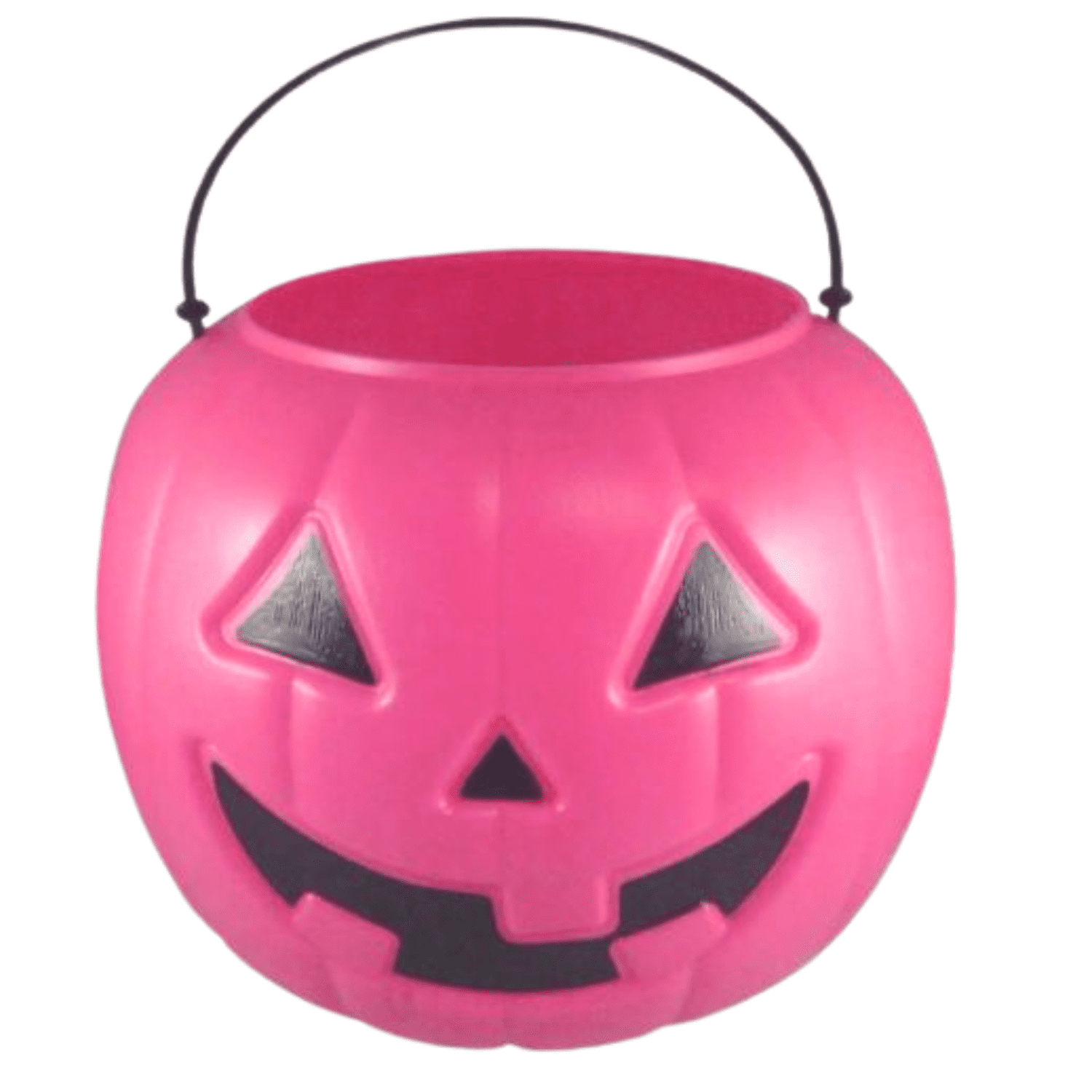 Halloween Pink Jack O' Lantern Candy Bucket, 8in - Trick or Treat