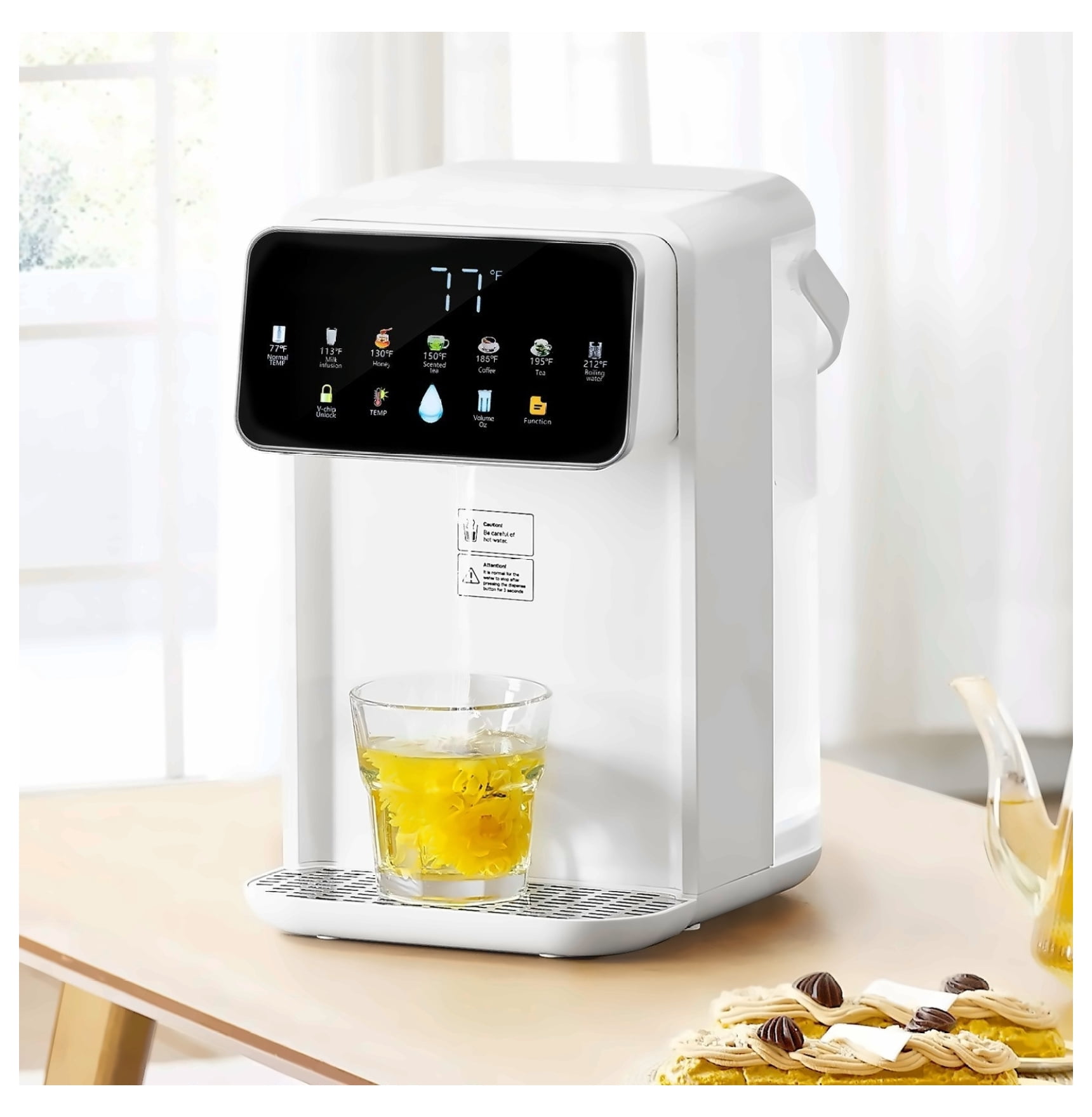 Instant Hot Water Dispenser, Countertop Electric Kettle 7 Temp 7 Volume, 118oz Tank for Tea, Coffee, Baby Formula
