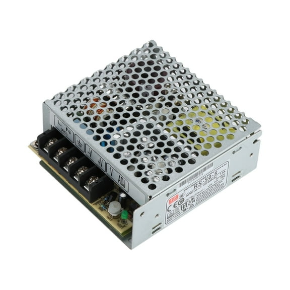 Feedannce 5V 10A 50W Switching Power Supply - Compact for LED Indicator MEAN WELL RS-50-5