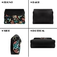 thumbnail image 5 of Pzuqiu Hummingbird Flower Women's Leather Crossbody Bag Versatile Exquisite Leather Quilted Shoulder Bag with Chain Strap Craftsmanship Vintage Practical for Teen Girls-Women, 5 of 7