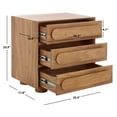 thumbnail image 3 of Safvaieh Couture Lesliette Mid-Century Wood Nightstand, Natural, 3 of 11