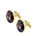 thumbnail image 2 of Wolf Elegant Stainless Steel Men's Cufflinks for Formal Attire - Ideal for Weddings and Business Meetings, 2 of 6