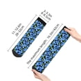 thumbnail image 4 of Pofeuu Blue Flowers Print 30cm Socks, Adult Running Hiking Socks for Youth and Adult, 4 of 7