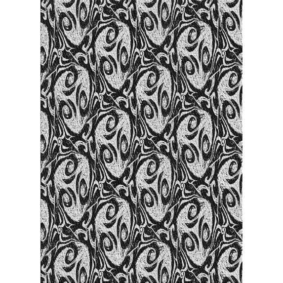 Ahgly Company Indoor Rectangle Patterned Mid Gray Novelty Area Rugs, 2' x 3'