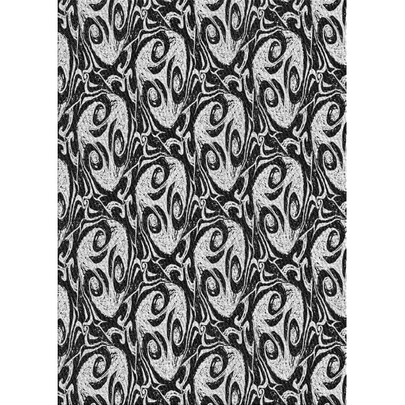 Ahgly Company Machine Washable Indoor Rectangle Transitional Midnight Gray Area Rugs, 5' x 7'