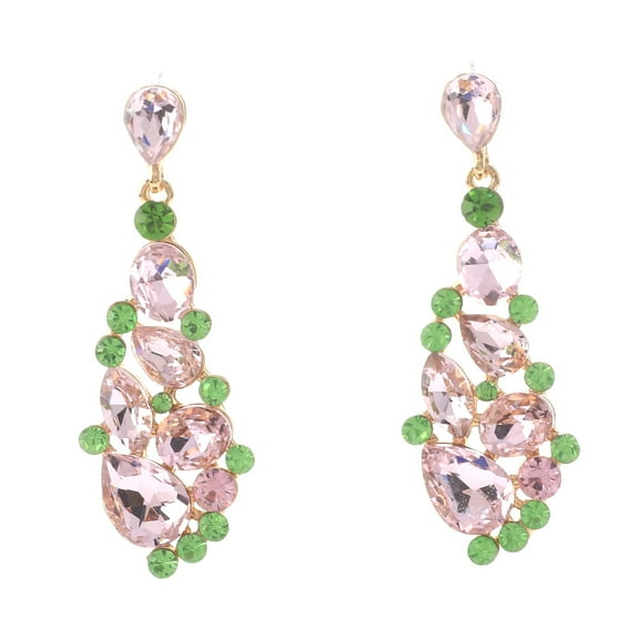 Crystal Rhinestone Drop Earrings