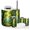 Color 1, variant on Bathroom Accessory Set 6 Piece with Garden Arch Pink Roses Serene River Landscape Woodland Toothbrush Holder, Soap Dispenser, Soap Dish, Trash Can with Lid, Toothbrush Cup, Toilet Brush Holder