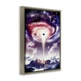 thumbnail image 3 of Stupell Industries Surreal Space Nebula Rays Landscape & Nature Painting Brown Floater Framed Canvas Art Print Wall Art, 17 x 21, 3 of 9