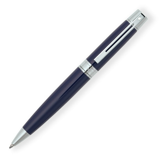 Sheaffer 300 Ballpoint Pen Glossy Blue w/Chrome Trim