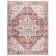 thumbnail image 2 of SAFAVIEH Arizona Alaia Medallion Polyester Area Rug, Rust/Beige, 9' x 12', 2 of 13