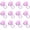 Lilac, variant on Furry Hair Elastic Bands Faux Pompom Hair Ties Scrunchies for Women, Rubber Band with 5cm Ball Ponytail Holder Accessories Pack of 12 count (Light )