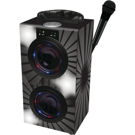 Lexibook Bt600bkz Mini Bluetooth Karaoke Tower With Microphone