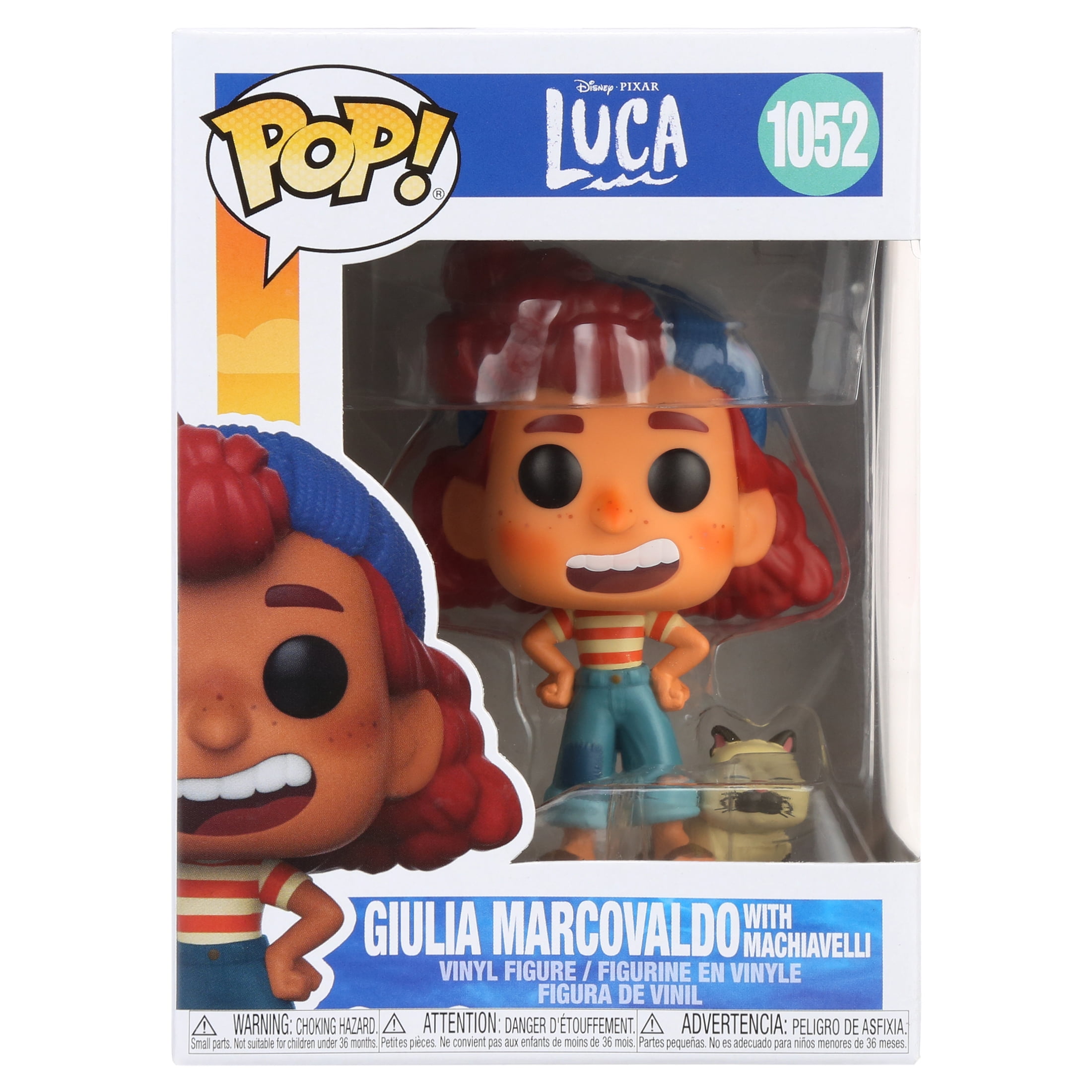 Disney Luca - Giulia Marcovaldo with Machiavelli #1052 - Funko Pop! Vi –  Tall Man Toys & Comics