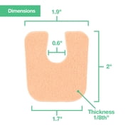 ZenToes U-Shaped Felt Callus Cushion Pads - 12 Count