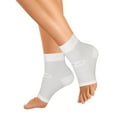 thumbnail image 3 of OrthoSleeve FS6 Plantar Fasciitis Compression Foot Sleeves (Pair)   White Medium   32343, 3 of 4
