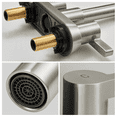 thumbnail image 3 of Bathroom Faucet 2 Handle 4 Inch Centerset Bathroom Sink Faucets 3 Hole with Pop Up Drain and Water Supply Lines, Brushed Nickel, 3 of 8