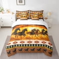 thumbnail image 2 of Castle Fairy Galloping Horse Bedding Comforter Set,Tribal Aztec Full Bedding Set, 2 of 8