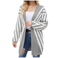 thumbnail image 2 of Tenues d'Automne Mignonnes pour Femmes, Cardigan en Tricot à Manches Imprimées Décontracté, Manteau Chandail, Cardigans pour Femmes en Liquidation, 2 of 7