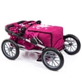 thumbnail image 6 of Bayer Design: City Star Doll Pram - Bordeaux-White-Fairy - 2-In-1 Pushchair & Stroller, Adjustable Handle, Carry Cot & Bag, Dolls Up To 18", Kids 3+, 6 of 8