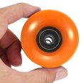 thumbnail image 4 of Unique Bargains Roues de Longboard 60mm avec Roulements ABEC-9 Roues de Rue pour Skateboards Cruiser 80A, Orange Noir Lot de 4, 4 of 4