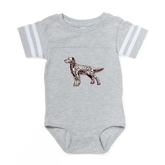 CafePress - English Setter - Cute Infant Baby Football Bodysuit