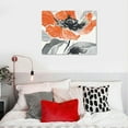 thumbnail image 5 of ARISTURING Orange and Gray Wall Decor Poppy Flower Canvas Art (Stretched Canvas), 5 of 5