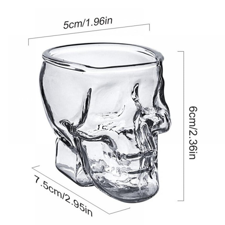 Transparent Dollar Store Crystal Head Monster Skull Shot Glass at Rs  189/set in Gurgaon