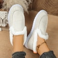 thumbnail image 5 of Willtoo Womens Fleece Lined Moccasin Slip On Footwear Soft Flat Warm Winter Indoor Outdoor Footwear with Plush Faux Fur Collar, 5 of 5